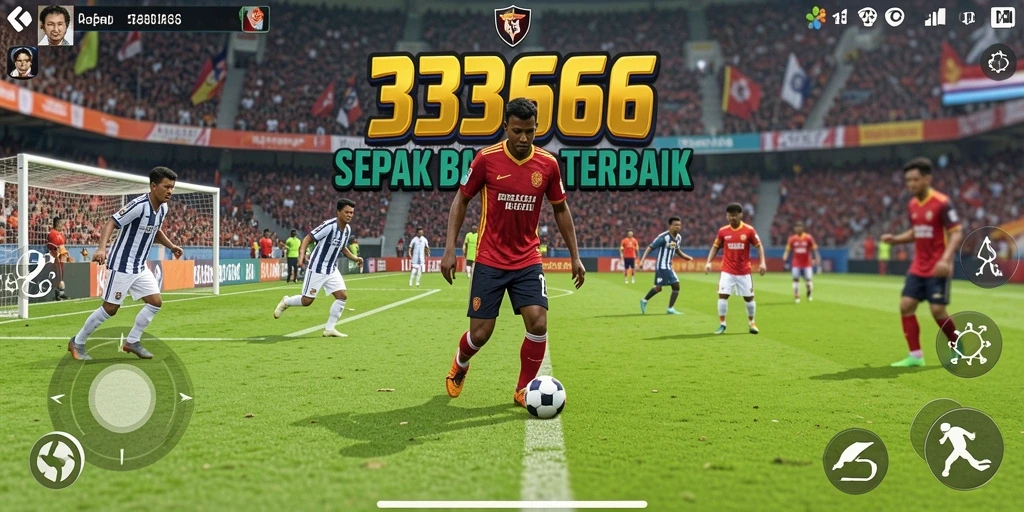 Tampilan gameplay intensif dalam <strong>333666</strong> dengan aksi sepak bola yang mendebarkan.