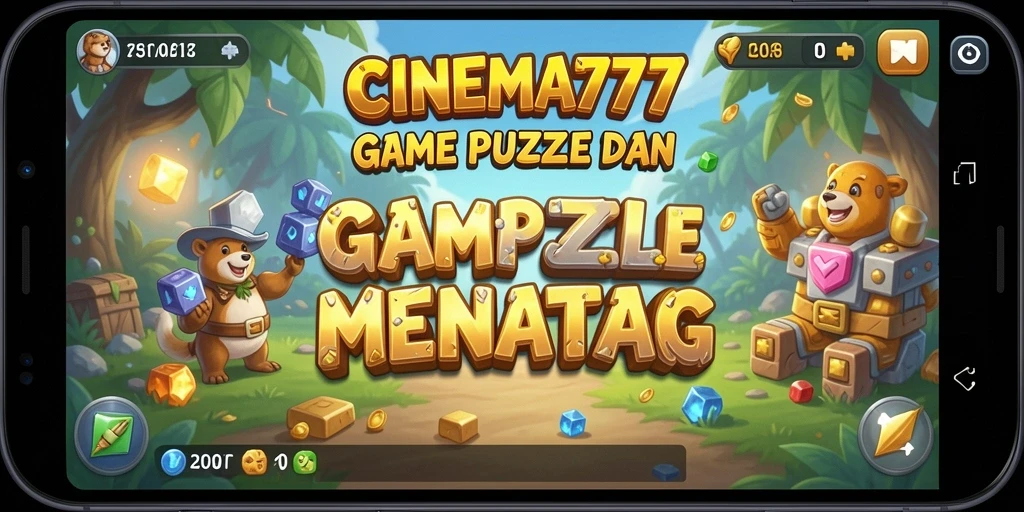 Tampilan menarik dari gameplay puzzle CINEMA777 yang seru.