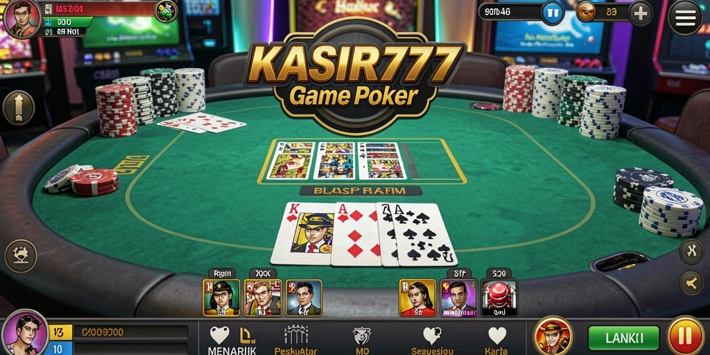 Screenshot gameplay Poker yang seru dan menantang di KASIR777.