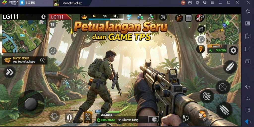 Screenshot gameplay menampilkan aksi seru dalam LG111.