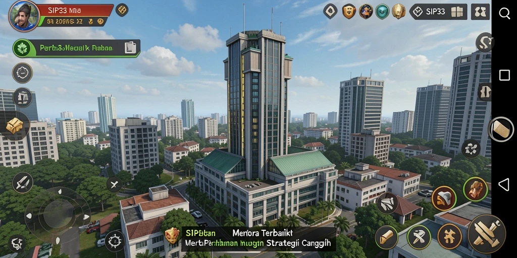 Tampilan gameplay SIP33 yang menarik dalam aksi pertahanan menara.